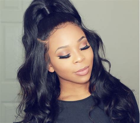 half up half down lace wig